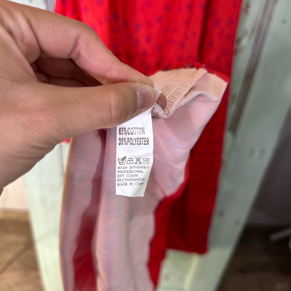 Women’s elegant red chic flowy maxi dress - Picture 4 of 7